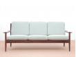 Mid-Century  modern scandinavian sofa in teak