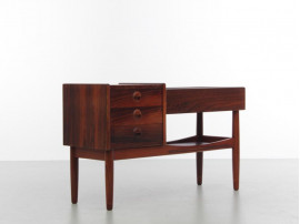 Mid-Century modern scandinavian planter table by Arne Wahl Iversen in Rio rosewood