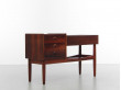 Mid-Century modern scandinavian planter table by Arne Wahl Iversen in Rio rosewood