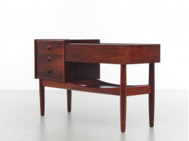 Mid-Century modern scandinavian planter table by Arne Wahl Iversen in Rio rosewood