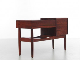 Mid-Century modern scandinavian planter table by Arne Wahl Iversen in Rio rosewood