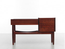 Mid-Century modern scandinavian planter table by Arne Wahl Iversen in Rio rosewood