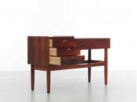 Mid-Century modern scandinavian planter table by Arne Wahl Iversen in Rio rosewood