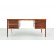 Mid-Century  modern scandinavian desk in Rio rosewood by Torbjørn Afdal