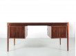 Mid-Century  modern scandinavian desk in Rio rosewood by Torbjørn Afdal