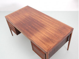 Mid-Century  modern scandinavian desk in Rio rosewood by Torbjørn Afdal