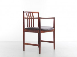 Mid-Century  modern scandinavian armchair in Rio rosewood by Westnofa