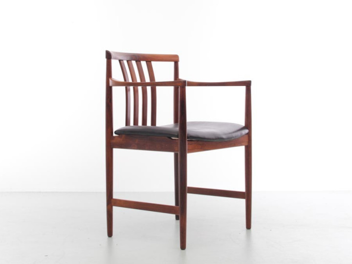 Mid-Century  modern scandinavian armchair in Rio rosewood by Westnofa