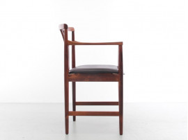 Mid-Century  modern scandinavian armchair in Rio rosewood by Westnofa