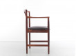 Fauteuil scandinave de bureau en palissandre de Rio