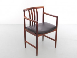 Mid-Century  modern scandinavian armchair in Rio rosewood by Westnofa