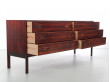 Mid-Century  modern scandinavian chest of drawer in Rio rosewood by Arne Wahl Iversen