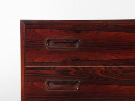 Mid-Century  modern scandinavian chest of drawer in Rio rosewood by Arne Wahl Iversen