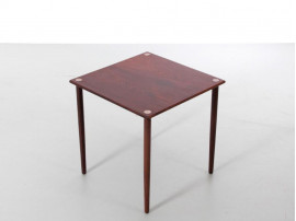 Petite table d'appoint en palissandre de Rio