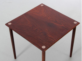 Mid-Century  modern scandinavian occasional table in Rio rosewood by  Georg Petersens Møbelfabrik