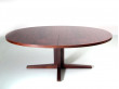 Mid-Century  modern scandinavian oval dining table in Rio rosewood by John Mortensen