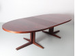 Mid-Century  modern scandinavian oval dining table in Rio rosewood by John Mortensen