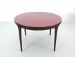 Mid-Century  modern scandinavian oval dining table in Rio rosewood by Kofod Larsen