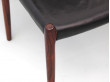 Suite de 6 chaises scandinaves en palissandre de Rio modèle N°80