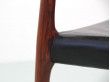 Mid-Century  modern scandinavian set of 6 chairs in Rio rosewood model n°80  by Niels Møller