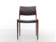 Mid-Century  modern scandinavian set of 6 chairs in Rio rosewood model n°80  by Niels Møller