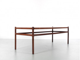 Table basse  scandinave en palissandre de Rio 