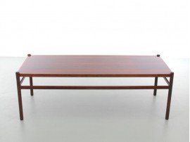 Mid-Century  modern scandinavian coffee table in Rio rosewood  by Henning Korch 