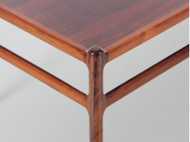 Table basse  scandinave en palissandre de Rio 