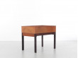 Mid-Century  modern scandinavian planter in Rio rosewood and copper by Arne Wahl Iversen