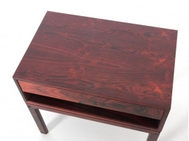 Mid-Century  modern scandinavian bed table in Rio rosewood by Arne Wahl Iversen