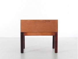 Mid-Century  modern scandinavian bed table in Rio rosewood by Arne Wahl Iversen