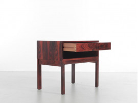 Mid-Century  modern scandinavian bed table in Rio rosewood by Arne Wahl Iversen