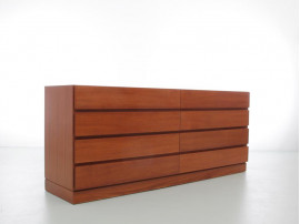 Mid-Century  modern scandinavian chest of drawer in teck by Arne Wahl Iversen