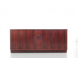 Mid-Century  modern scandinavian sideboard in Rio rosewood by Henning Kjaernulf 