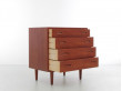 Mid-Century  modern scandinavian chest or drawer in teak by Poul Hundevad