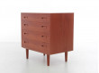 Mid-Century  modern scandinavian chest or drawer in teak by Poul Hundevad