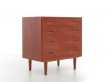 Mid-Century  modern scandinavian chest or drawer in teak by Poul Hundevad