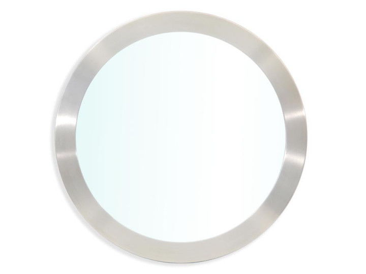Miroir scandinave rond en aluminium