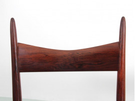 Mid-Century  modern  set of 4 dining chairs in Rio rosewood by H. Vestervig Eriksen