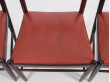 Mid-Century  modern  set of 4 dining chairs in Rio rosewood by H. Vestervig Eriksen