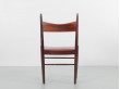 Mid-Century  modern  set of 4 dining chairs in Rio rosewood by H. Vestervig Eriksen