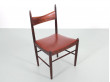 Mid-Century  modern  set of 4 dining chairs in Rio rosewood by H. Vestervig Eriksen