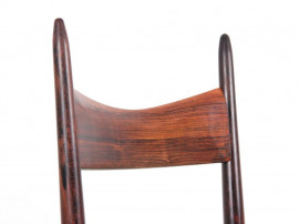 Mid-Century  modern  set of 4 dining chairs in Rio rosewood by H. Vestervig Eriksen