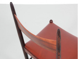 Mid-Century  modern  set of 4 dining chairs in Rio rosewood by H. Vestervig Eriksen