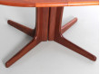 Mid-Century  modern scandinavian oval dining table in teak