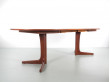 Mid-Century  modern scandinavian oval dining table in teak