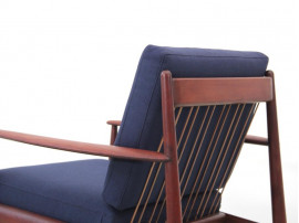 Mid-Century  modern pair of lounge chairs in teak model 118 by Grete Jalk