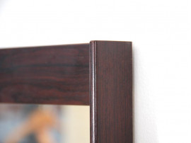 Mid-Century  modern scandinavian mirror in Rio rosewood by Dyrlund