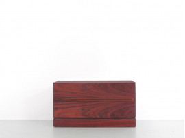 Mid-Century  modern scandinavian small chest of drawers in rosewood by Arne Wahl Iversen