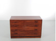 Mid-Century  modern  Scandinavian chest of drawers in Rio rosewood by Borge Mogensen